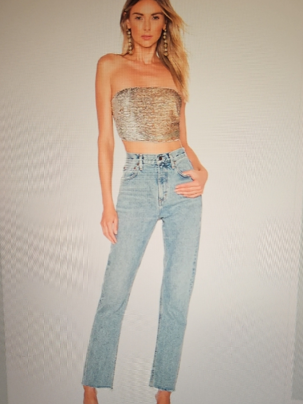 AGOLDE: High Rise Straight Leg Cherie Jeans